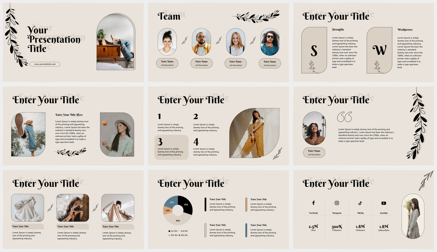 Beige PowerPoint Presentation Template