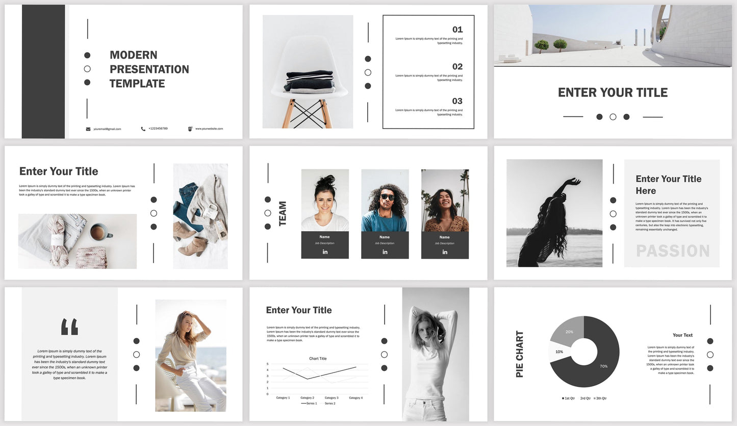 Magazine Style PowerPoint Presentation Template