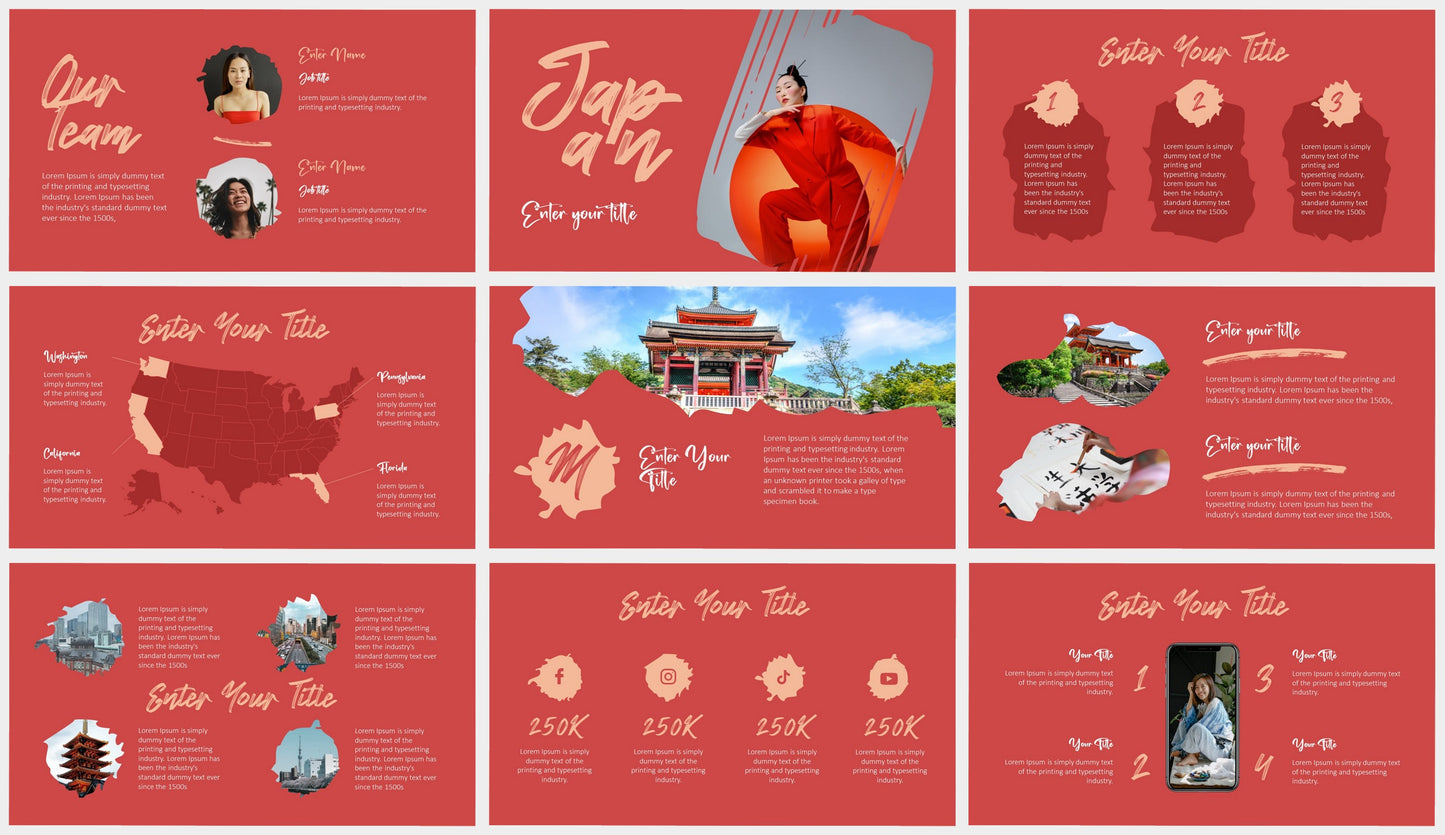 Red and Beige PowerPoint Presentation Template