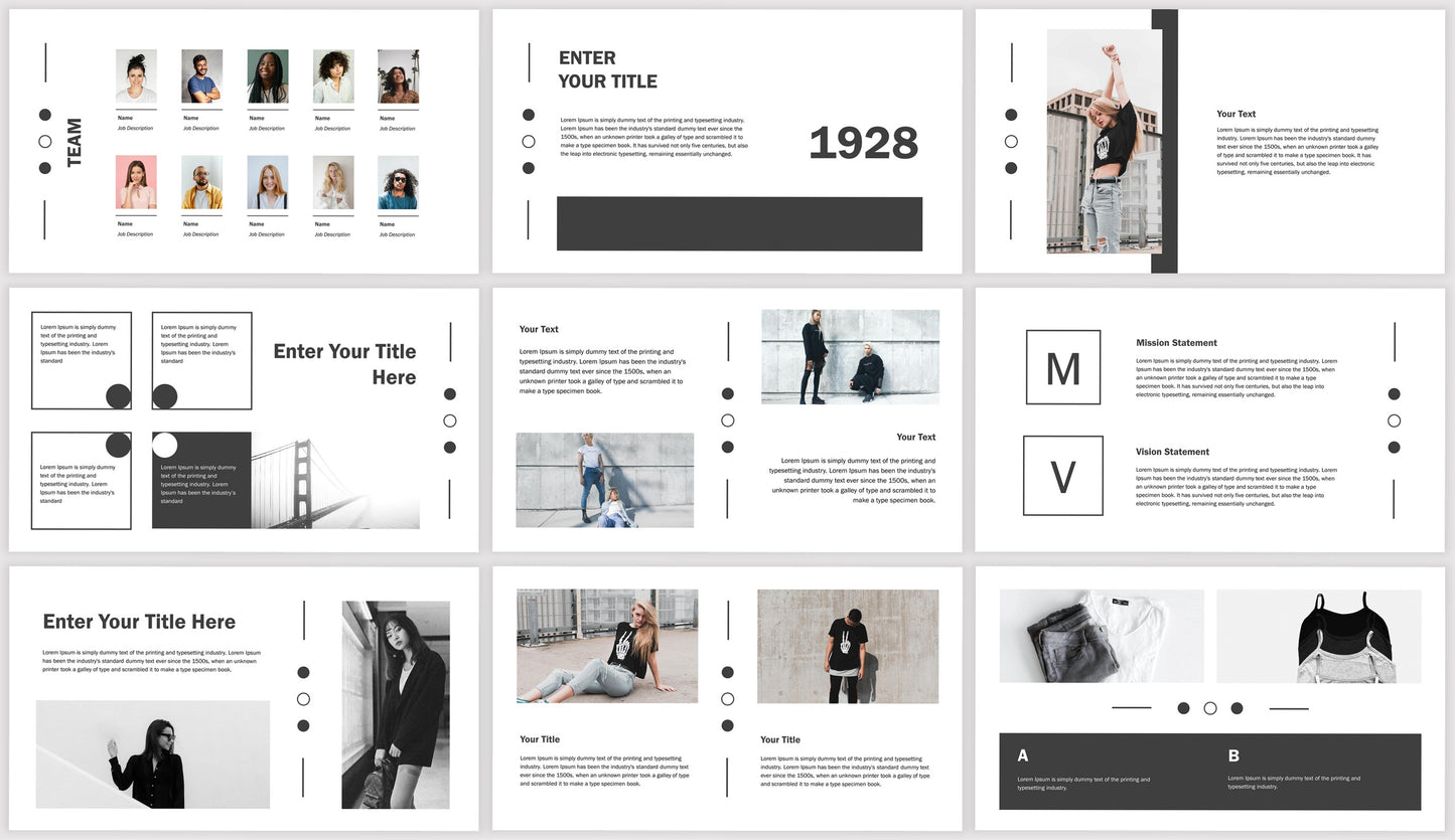 Magazine Style PowerPoint Presentation Template