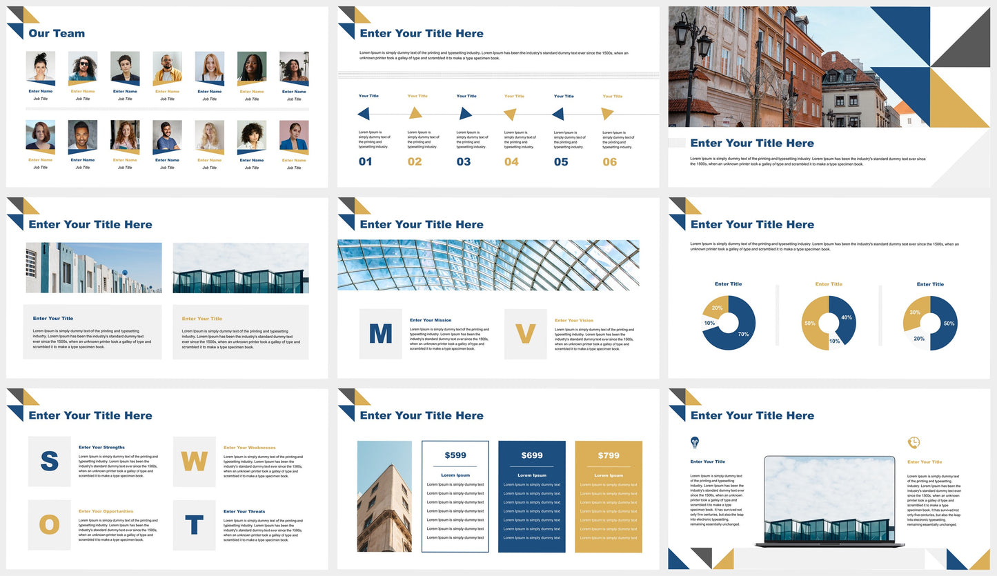 Triangular design PowerPoint Presentation Template