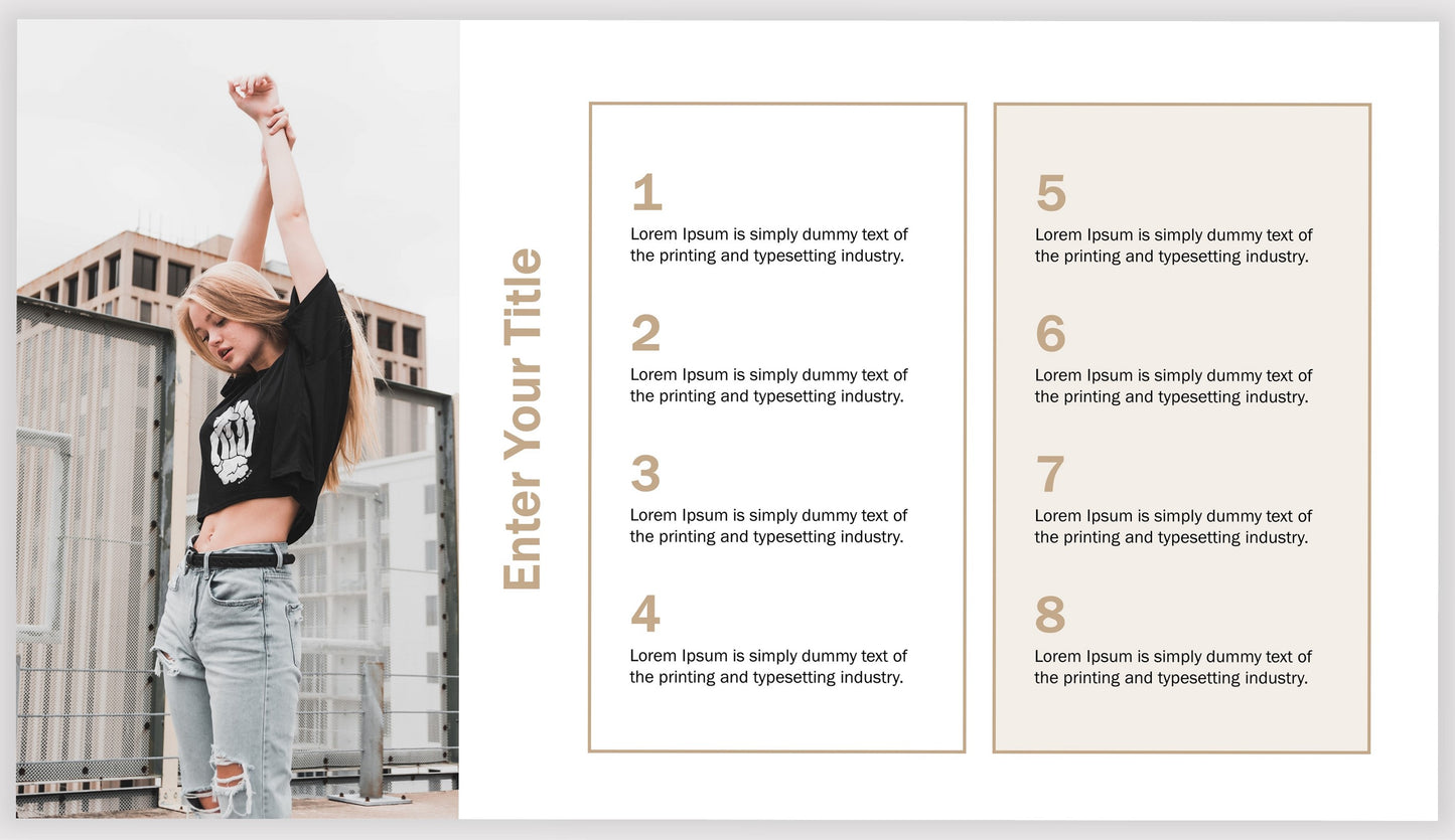 Gold and Beige Easily Editable PowerPoint Template