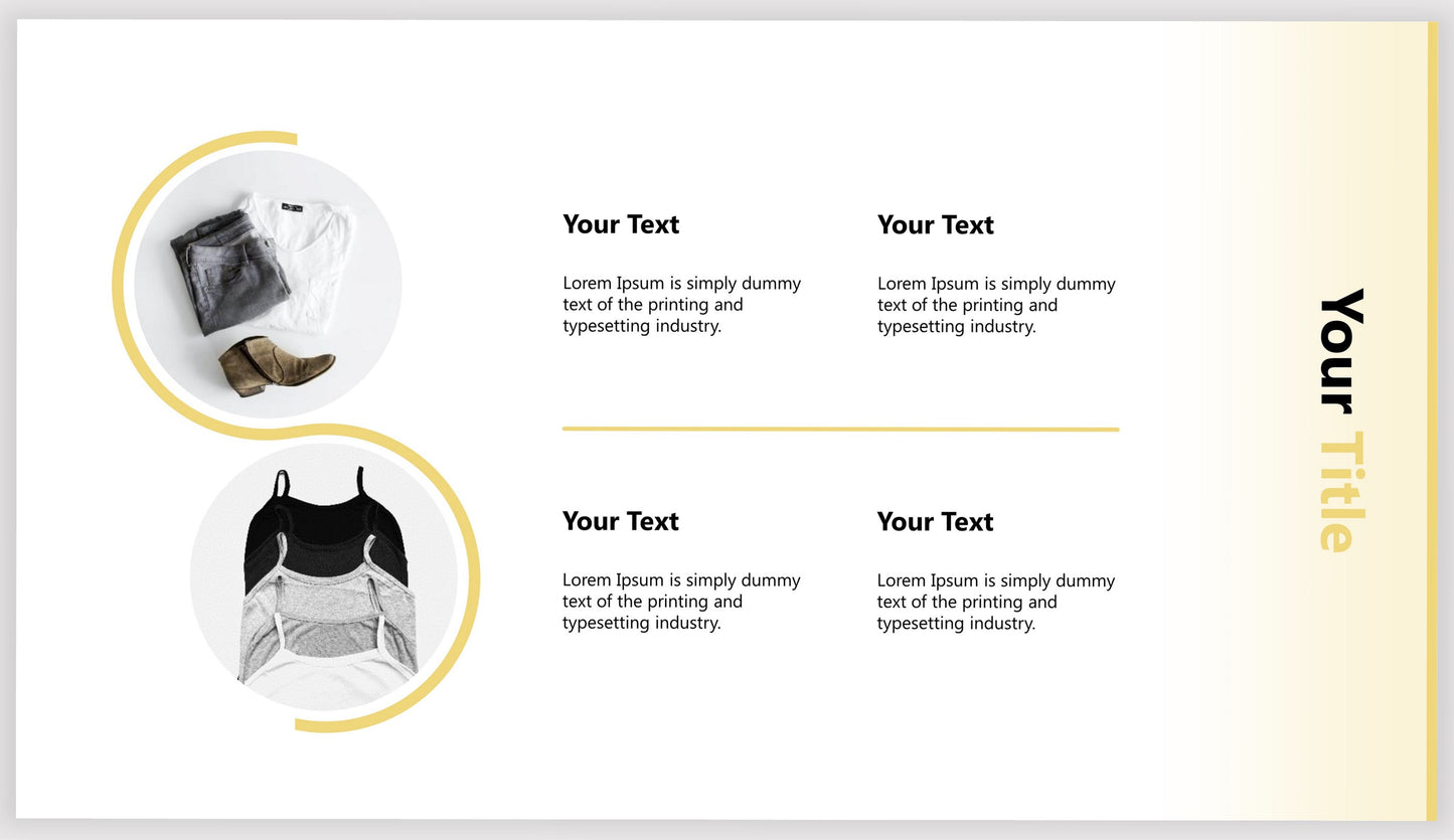 Yellow PowerPoint Template for Business, School and College Projects