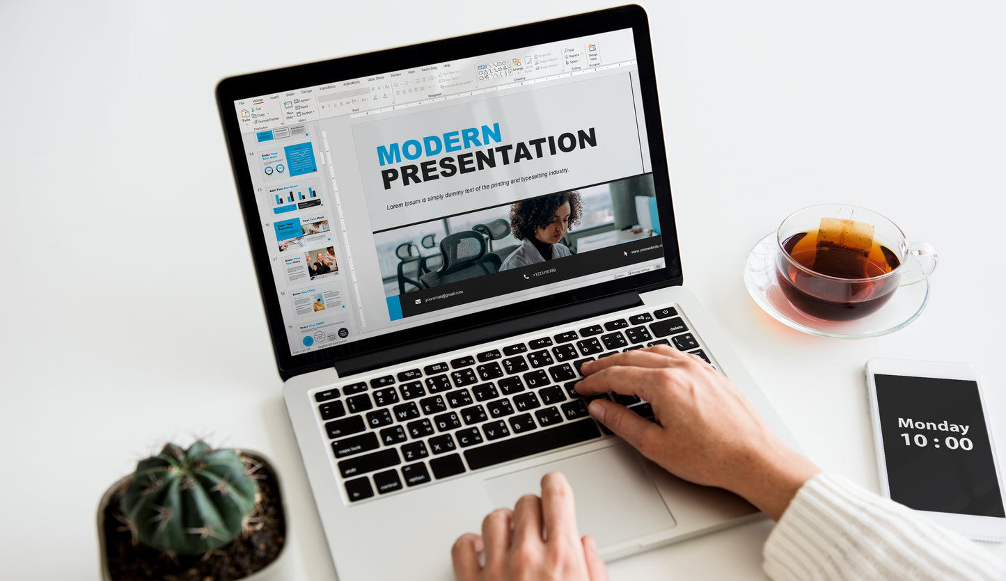 Professional Blue and Gray Presentation Template