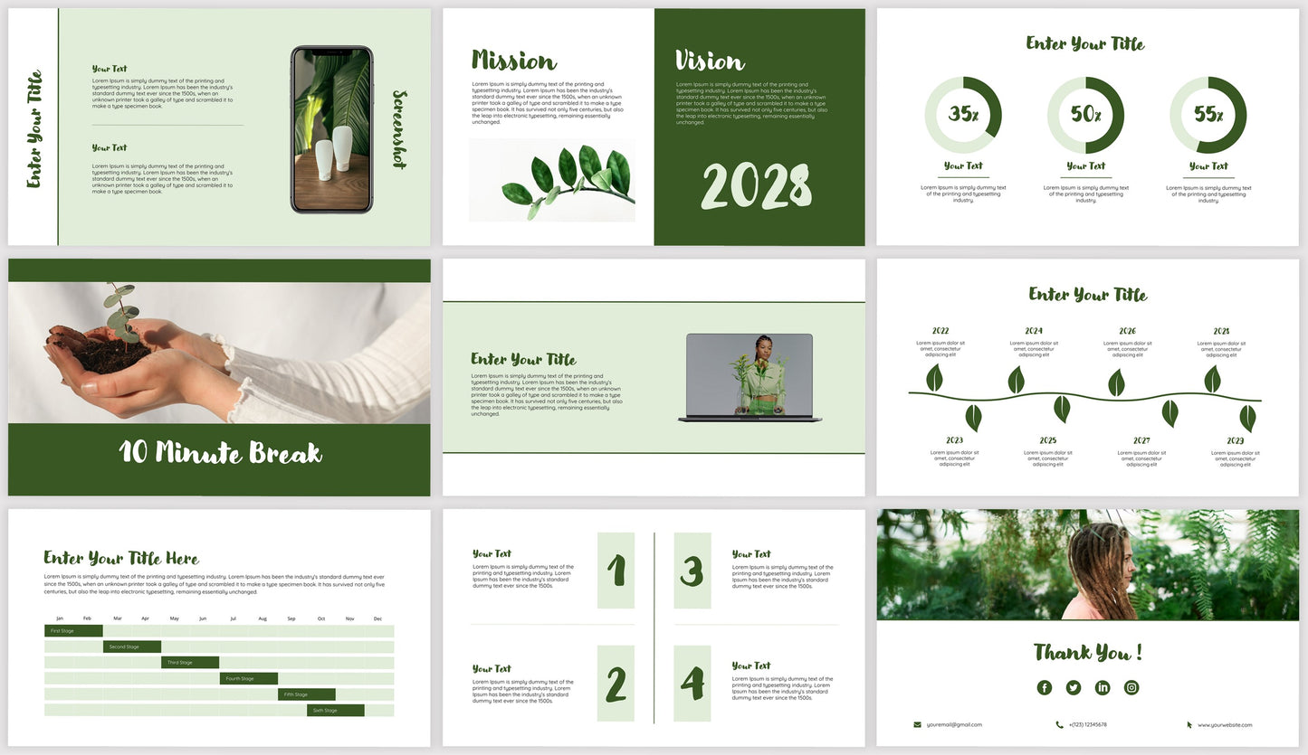 Green PowerPoint Presentation Template